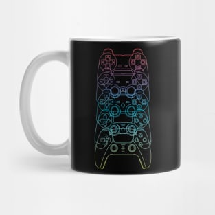 Controles de PlayStation PS1-PS5 (Lineas Arcoiris) Mug